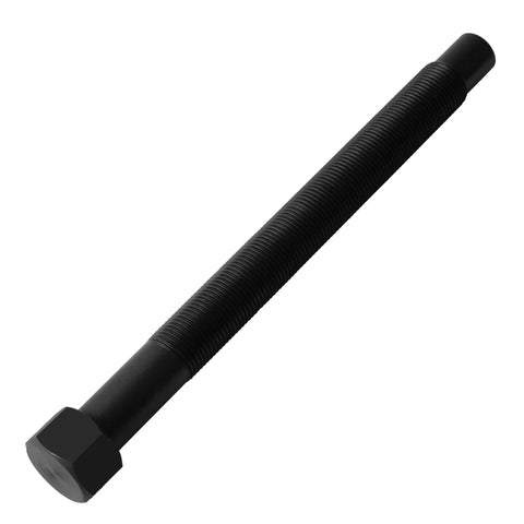 Forged Steel Forcing Screw Replacement 503052 for Hub Tamer Wheel Bearings Removal Tool, black threaded screw, side view