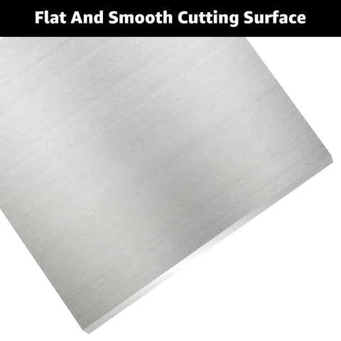 Close-up of a Rugged 6061 Aluminum Alloy Sheet Plate 11.8 By 11.8 Inch Flat Plate Half Inch Thick With Protective Film for industrial use.