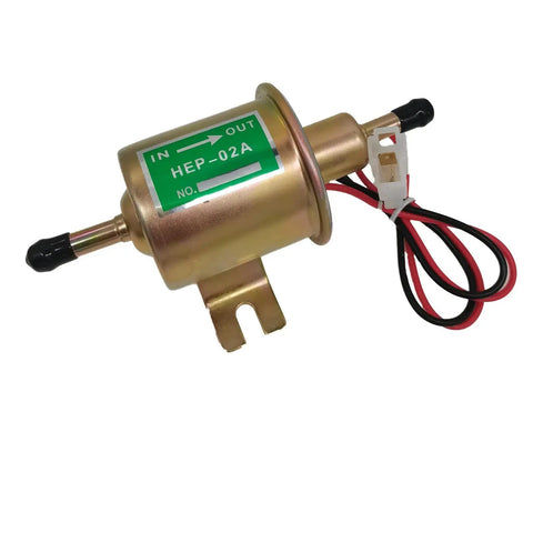 Beefed Up 12V Electric Fuel Pump Metal Solid Replacement For Motorcycle Carburetor ATV Trucks Boats Low Pressure 2.5 To 4 PSI