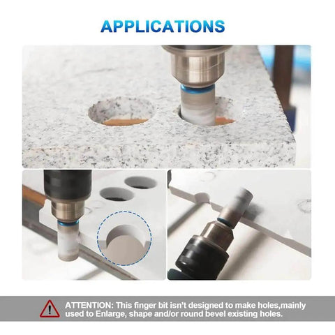 Diamond Finger Milling Bit 4/5 Inch Dry Core Drill Bit In Use Shaping Holes In Granite Porcelain Ceramic Marble