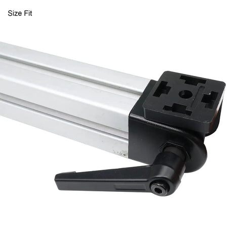 Close-up of Black 2 Sets 3030 Aluminum Extrusion Pivot Hinge Swivel Degree Angle Bracket With Handle For 30 Series 3030 3060 Vt Slot