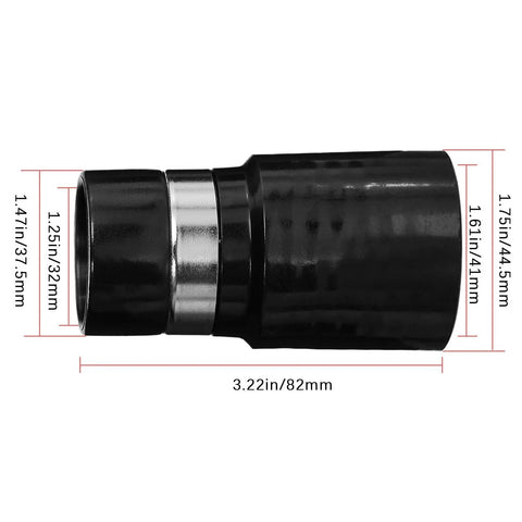 1-1/4 Inch Central Vacuum Hose Adapter Universal Connector For Wet And Dry Systems, Fits 32mm Inner Hose And 39mm Outer