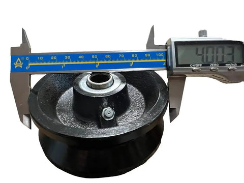 Beefy 4 Inch Cast Iron V Groove Wheel With Weldable Heavy Duty Steel Box For Sliding Gates 800 Lb Per Wheel Load Capacity