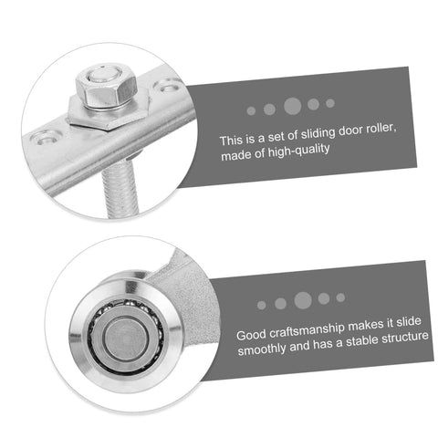Heavy Duty Galvanized Door Roller Pulley For Sliding Doors, 500Kg Load Capacity Track Wheel Accessory For Industrial Use