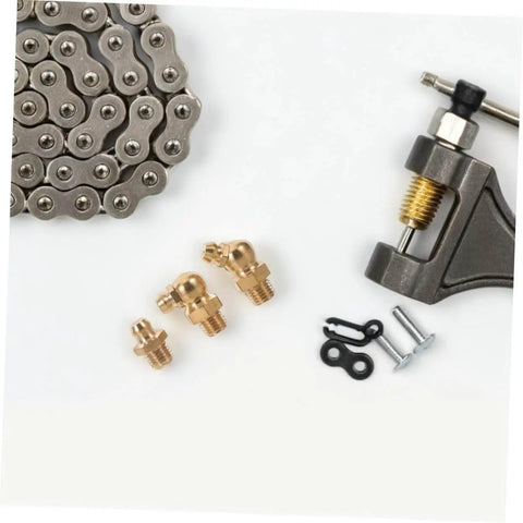 Copper Oil Nozzle Kit With 9 Pieces Straight And Angled Grease Fittings For Cars And Excavators, heavy duty copper nipples, seals