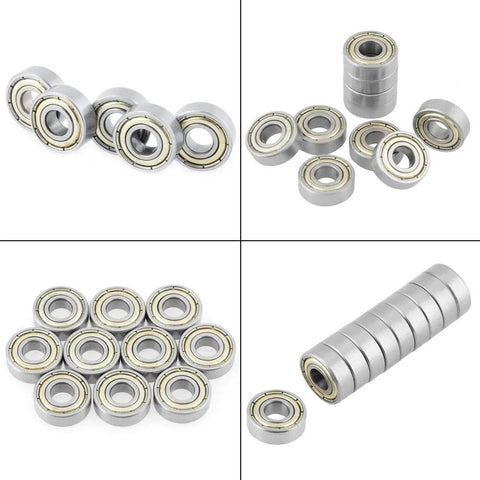 Donepart 684ZZ bearings set, 4x9x4 mm, double-shielded, pre-lubricated deep groove ball bearings, 20 pcs