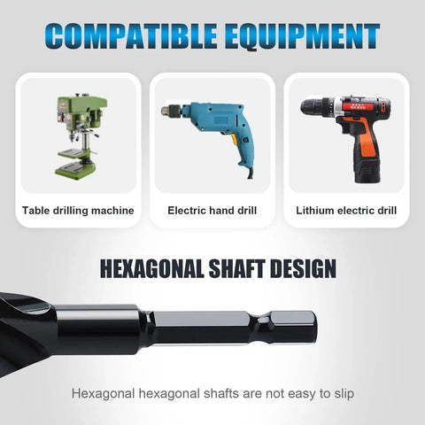 Five Eighths Inch By Six Inch Auger Drill Bit With Quick Change One Quarter Inch Hex Shank Tri Flute For Soft And Hard Wood Plastic Drywall And Composite Materials 1045 High Carbon Steel Construction Built Tough Pro Grade compatible with drills