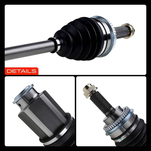 Close-up details of CV Axle Shaft Assembly For Subaru Baja Forester Impreza Legacy Outback Front Left Or Right Fits 2000 To 2006