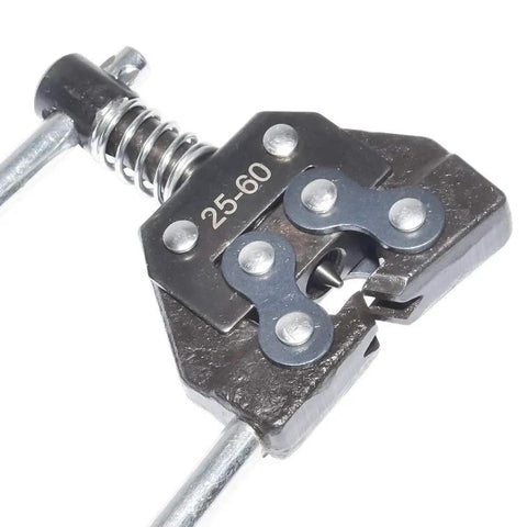 Adjustable Roller Chain Breaker Detacher Tool For Size 25 35 41 40 50 60 Chains Including 415H 428H 520 530, Heavy Duty High Carbon Steel Construction With Heat Treated Press Pin