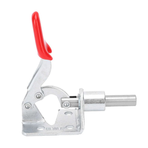 Grab And Go Quick Release Clamp Set For Woodworking Tables And Saw Benches, 190 Degree Manual Toggle Fixture with red handle