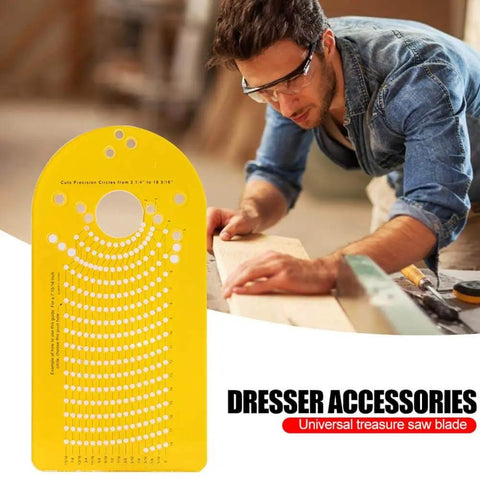 Pro Circle Cutting Jig For Wood Router, Precision Circle Cutter Guide For Speaker Cutouts And Plunge Routers, Yellow