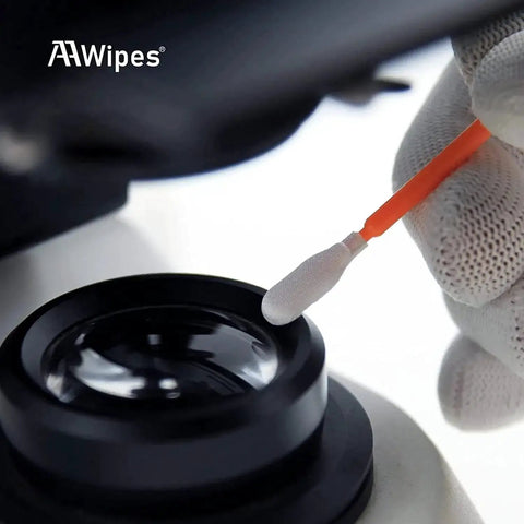 Using Lint Free Cleaning Swab Kit for Printer Optics Camera 100 Packs 5 Types to clean camera lens