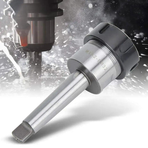 ER32 Collet Chuck for CNC Milling Machine Lathe and Drill Press with 1 to 20mm Clamping Range, High Speed Steel Morse Taper Shank Tool Holder