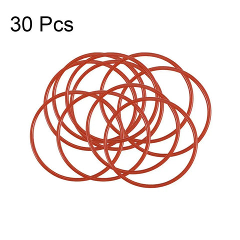 Silicone O Ring 32mm Outer Diameter 29mm Inner Diameter 1.5mm Cross Section VMQ Gasket Red Pack Of 30 visible in image.