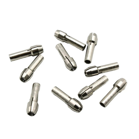 10 Piece Durable Shiny One Eighth Inch Rotary Tool Collet Bits No 480 For Dremel And Other Rotary Tools Compatible, 3/4 Inch Long
