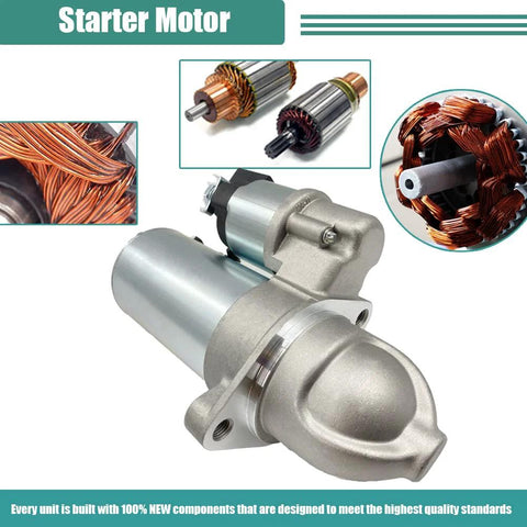 Starter Replacement For Optima 2012-2014 2.4L, Sorento 2011-2014, Sonata 2009-2014, Santa Fe Sport 2010-2014, 12V PMGR, 11 Teeth