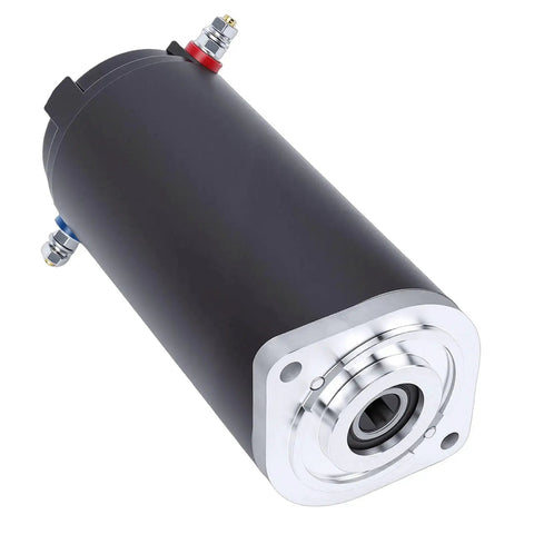 RV Leveling System Hydraulic Pump Motor OE Spec Replacement 414850 286722, side view, with metal housing.