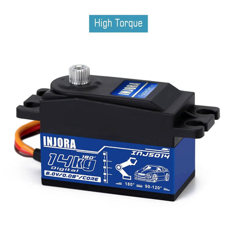 Beefy 14Kg Digital RC Servo With Full Metal Gears And Dual Ball Bearings For 1Tenth And 1Twelfth RC Cars High Torque Low Profile