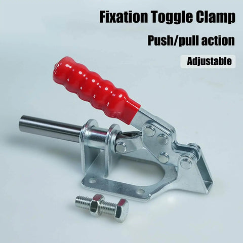 Toggle Clamp With Quick Release For Woodworking Jigs And Fixtures, 330.69 Lbs Holding Capacity, Push Pull Action
