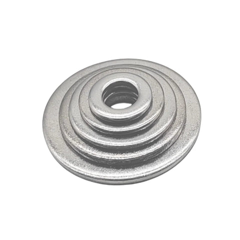 M8 stainless steel flat washer, outer diameter 20 mm, thickness 1.5 mm.