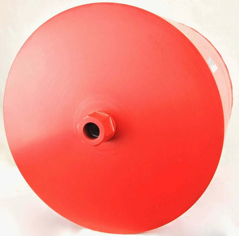 Close-up side view of 18 Inch Diamond Wet Core Drill Bit With 1-1/4 Inch Female Threads For Concrete Rebar Asphalt Brick Rock Masonry Hole Barrel Coring Ideal For Large Diameter Core Drilling BLUEROCK Tools.