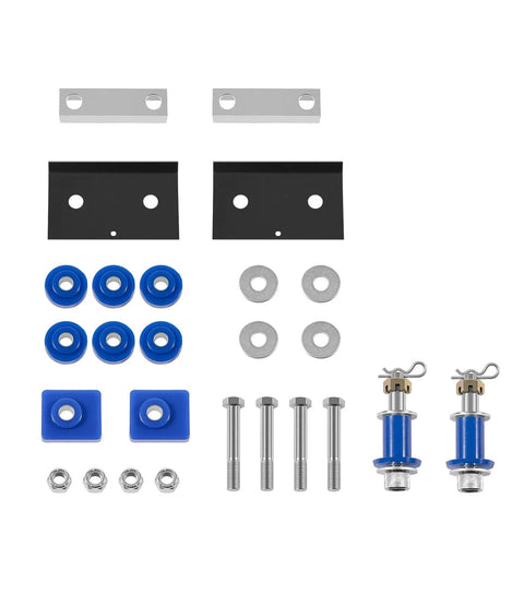 Complete Hood Hinge Pivot Bolt Kit for 378/379 Hoods with Bushing and Mounting Bolts, includes washers and nuts