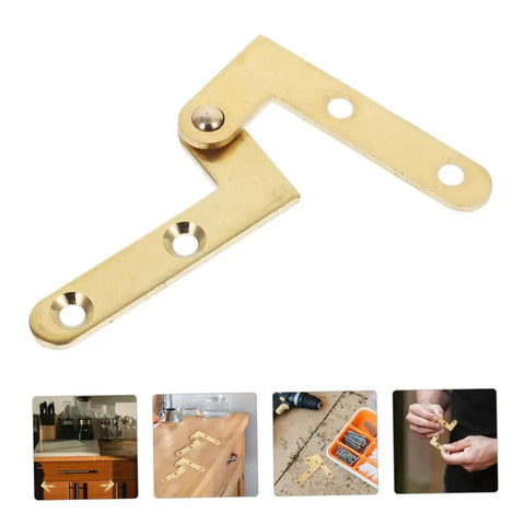 Rotatable Copper Pivot Door Hinges Set For Hidden Doors And Cabinets, Tough As Nails Heavy Duty Up Down Shaft Hardware For Attic Ladders, Smooth Silent Operation With Easy Install And Ultra Quiet Performance