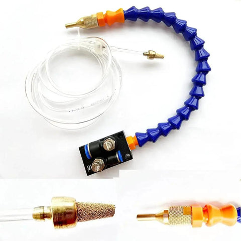 Mist Coolant Lubrication Spray System For Milling Machines And CNC Machining Tools Adjustable Nebulizer Gas And Coolant Flow Mini Mill Lathe Kit