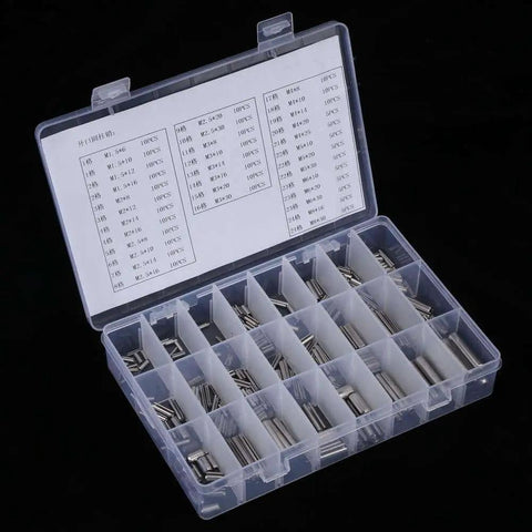 Stainless Steel Spring Tension Pins Set 280 Pcs M1.5 To M8 304 Material Elastic Cylinder Pins Heavy Duty Mechanical Fasteners with Box