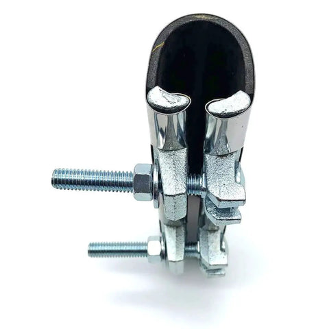 Stainless Steel One Piece Galvanized Pipe Repair Clamp With Two Bolts One And A Quarter Inches By Six Inches Water Pipe Leak Repair Kit