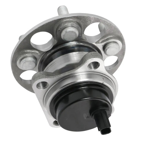Close-up view of 2 Rear Wheel Bearing And Hub Assembly Set For Toyota Corolla 2019-2023 Prius 2016-2022 5 Lug With ABS Direct Fit.