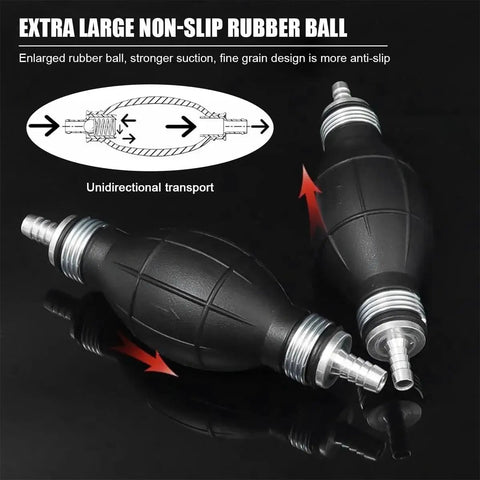 Go To Hand Fuel Transfer Pump With Rubber Primer Bulb 6mm And One Quarter Inch Manual Fuel Primer Bulb for Gasoline and Diesel