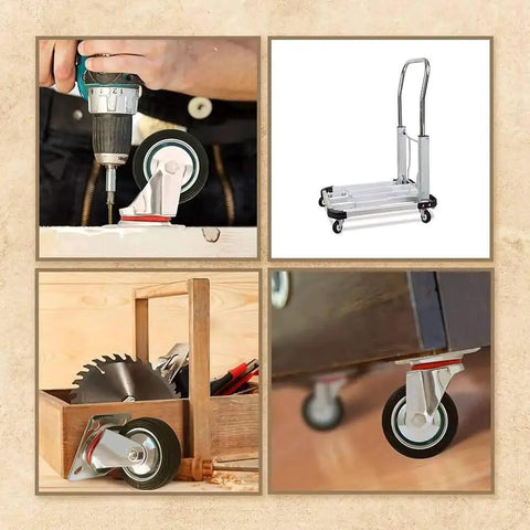 24 Pack Three Inch Swivel Caster Wheels With Rubber Base And Top Plate Double Ball Bearing Heavy Duty Ideal For Carts And Equipment