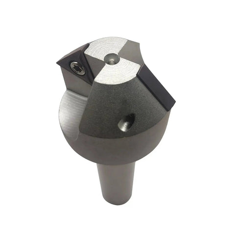 Three Quarters Inch Shank Chamfering Tool Bit With Two Blade Boring Bar Holder And Ten TCMT32.51 And TCMT32.52 Replacement Carbide Turning Inserts for lathe machining.