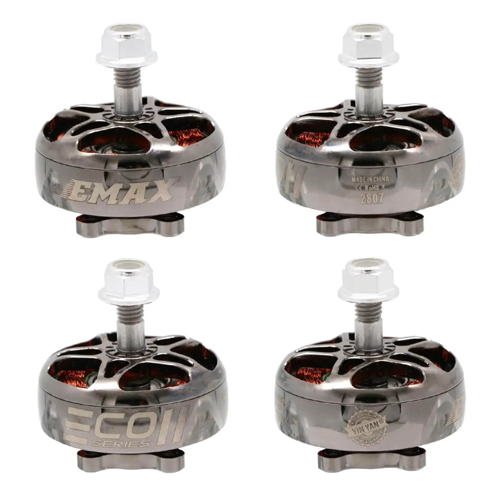 Eco II 2807 Brushless RC Motors Set For FPV Racing Dro...