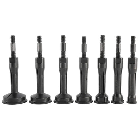 Blind Inner Bearing Race And Seal Puller Set With Slide Hammer Tool Kit, showing multiple metal adapters for jammed axles, bearings, bushings.