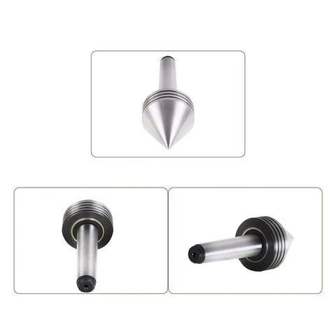MT2 Live Center 60 Degree 2-1/2 X 1-11/16 Precision Lathe Center for metal lathe and CNC work, sealed front view