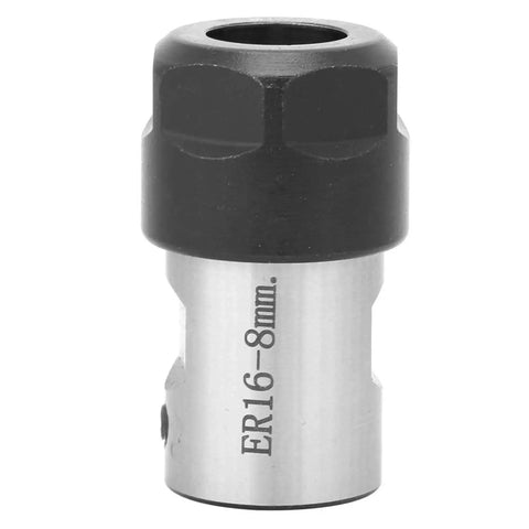 ER16 Collet Block Chuck Holder With Spiral Linear Thread For Lathes Drilling Milling And Boring Machines, smooth spindle motor shaft