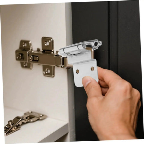 Soft Close Inset Cabinet Hinges 8 Pack With Door Bumpers For Kitchen Bathroom And Bedroom Furniture Hardware Easy Installation