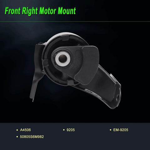 Honda CRV Engine Motor Mount Set Of 4 For 2002 2003 2004 2005 2006 2.4L Auto Transmission Replacement front right mount