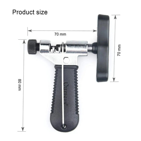 Must Have Universal Bike Chain Tool For Road And Mountain Bikes Chain Breaker And Installer Kit, 70x80mm with metal frame and rubber grip