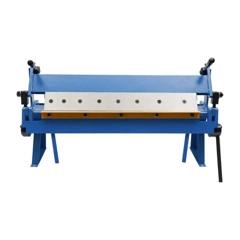 Box And Pan Brake Sheet Metal Folder 24 Inch Industrial Bender with two handles, removable fingers, and durable metal construction.