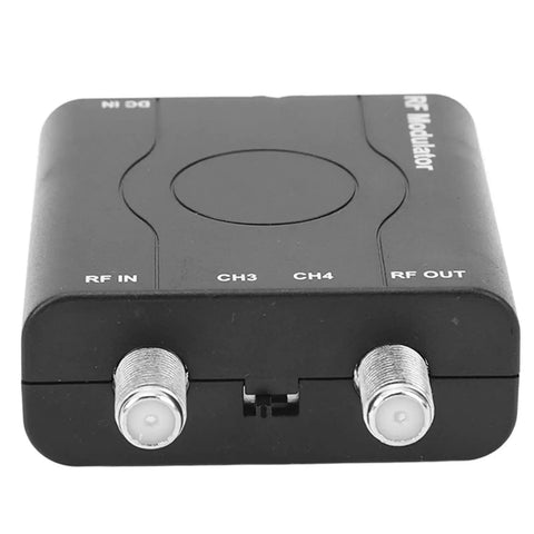 Front view of RF Modulator Adapter With HDMI Input For NTSC Output And 1080P PLL Controlled VHF Modulation Coaxial Converter