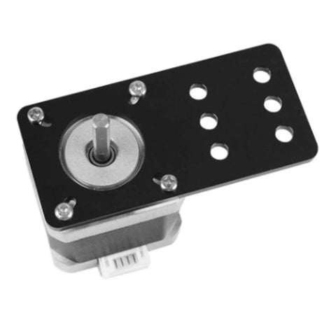 Durable Aluminum Alloy NEMA 17 Stepper Motor Mount Plate for 3D Printers with adjustable tension slots and multiple holes