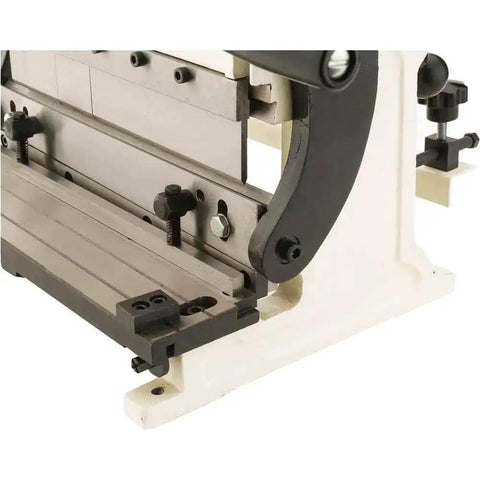 Close-up of 3-In-1 Sheet Metal Machine 12 Inch Capacity For Breaking, Shearing And Slip Rolling Up To 22 Gauge Mild Steel