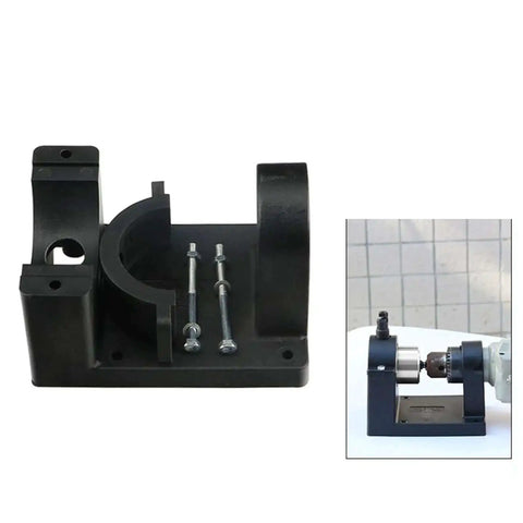 Double Head Sheet Metal Nibbler with LED Illumination Metal Cutter Drill Attachment shown with mounting bracket for DIY projects