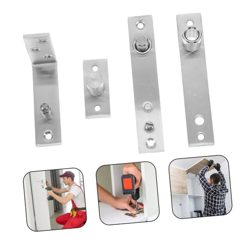Stainless Steel Hidden Door Bookcase Hinges For Heavy Duty Cabinets And Doors With Rotating Shaft Torque Invisible Pivot System