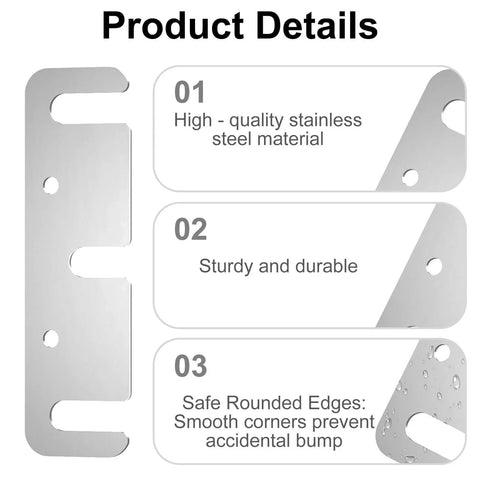 Door Hinge Shims 0.035 Inches, 15 Pack Laser Cut Stainless Steel Kit With Brushed Silver Finish, Safety Rounded Corners