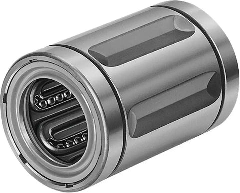 KBM E 20 DD Linear Ball Bearing R061202010, 20x32x45 mm, closed sealed steel unit for industrial motion systems and shafts.