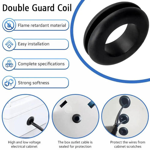 Rubber Grommet Assortment Kit 180 Pcs With O Ring Washers Made From NBR Wear Resistant Oil And Water Resistant Rubber